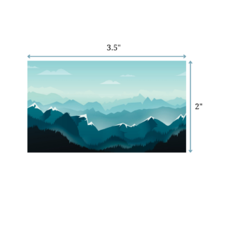 3.5" x 2" / Estate 9 + Gloss